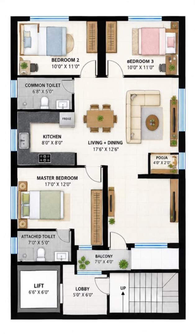 3D floor plan